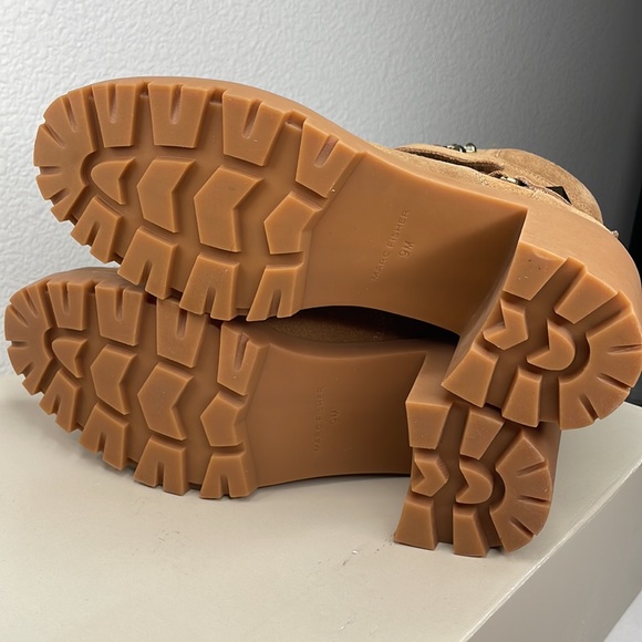 Marc Fisher Nature Faux Fur Trimmed Boot NIB Size 9 Medium Brown - Picture 8 of 10